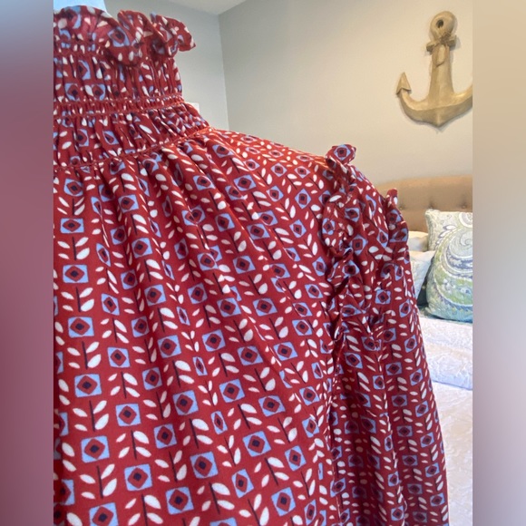 Max Studio Printed Smock Waist Dress, Medium - Picture 5 of 6